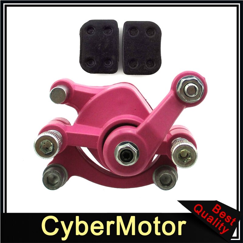 Rear Disc Brake Caliper With Pads For 97cc Mini Bike BAJA DoodleBug BLITZ DB30 DB30S DB30R: Pink