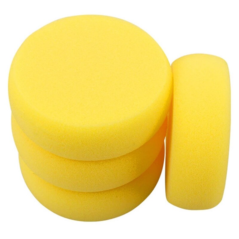 10Pcs Ronde Synthetische Kunstenaar Verf Spons Diy Schilderen Ambachtelijke Sponzen Voor Schilderij Aardewerk Aquarel Art Sponzen Geel