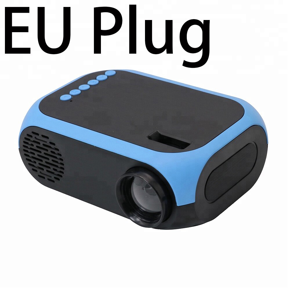 cheap small micro LCD home outdoor pico pocket portable LED mini projector YY-BLJ111 for mobile phone smartphone: Blue EU