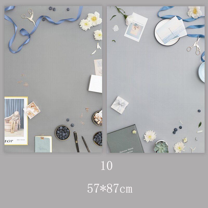 Background photography 2 Sides Marble Wood Grain photo studio Cosmetics Easter decoration 57*87cm Waterproof Photo background: 10