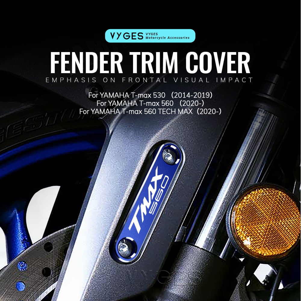 Accesorios para motocicleta, guardabarros, eje de guardabarros, placa de cobre, cubierta decorativa para YAMAHA t-max 560 TECH MAX Tmax 530 -