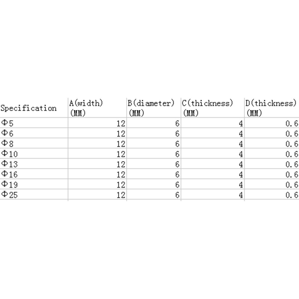 55 stuks 5 maten rubberen, roestvrijstalen slangklem, kabelklem, metalen klem, buishouder voor buissnoerinstallatie