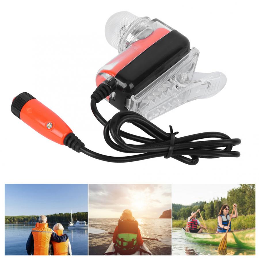 Portable Life Jacket Light Lithium Battery Life Jacket Vest Light Lamp LED Life Vest Light Swimming Lifesaving Product Accessory