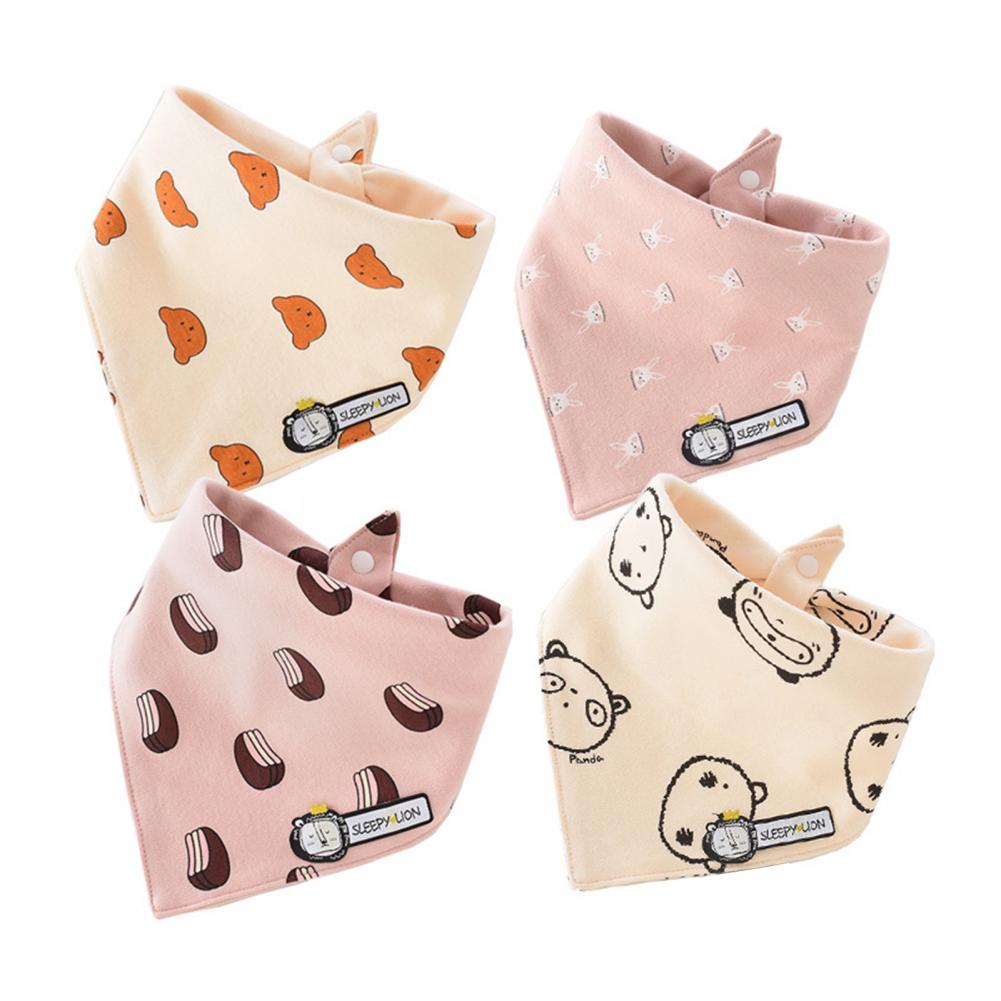 4 Teile/satz Lätzchen rülpsen Tücher Baby Jungen Mädchen Schal Speichel Dreieckigen Doppel-geschichtet Baumwolle Lätzchen freundlicher Zubehör setzt für Baby