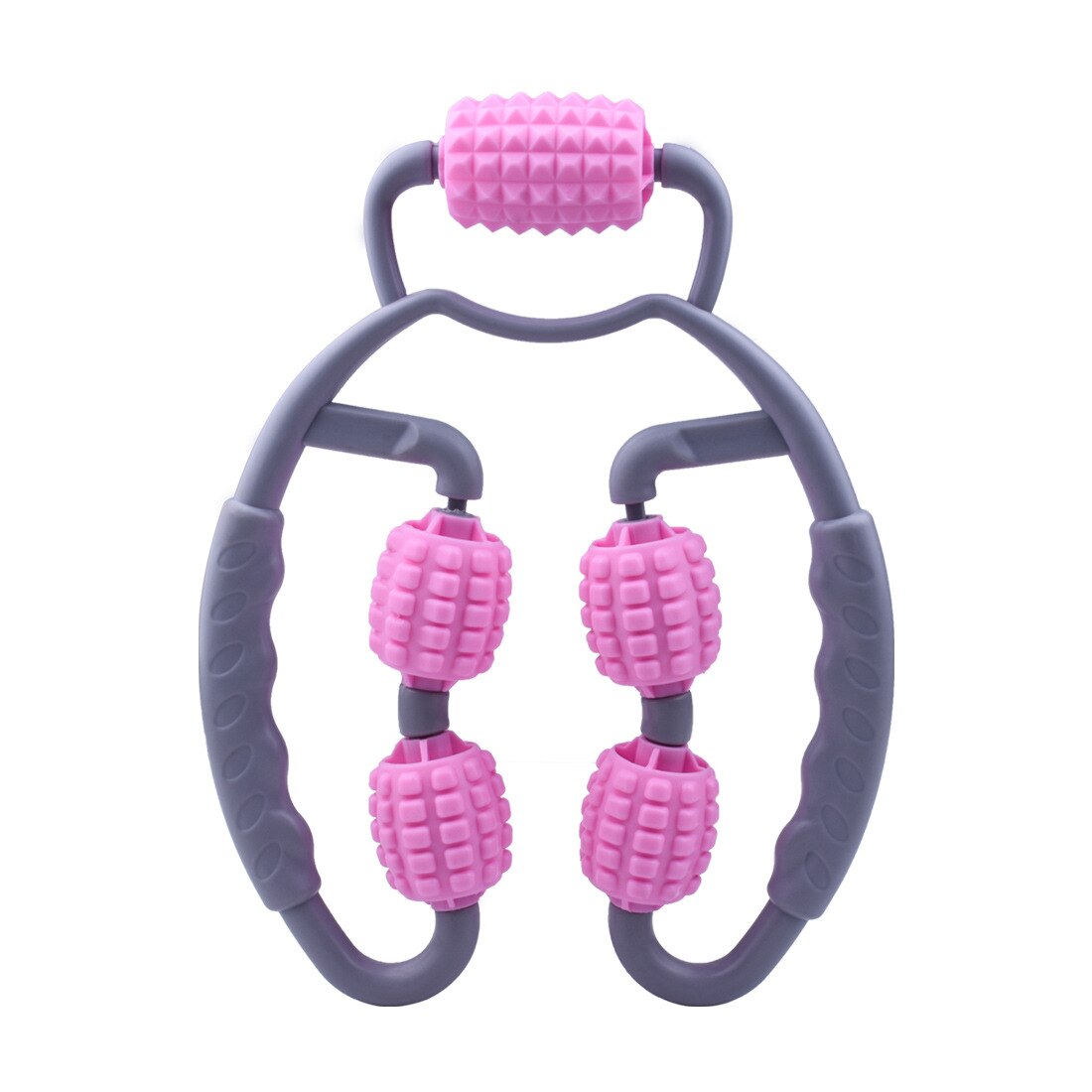 Ruota Massaggiante a U - Massaggiatore Trigger Point per Rilassamento Muscolare Corpo Intero - Yoga Pilates Sport: Rosso