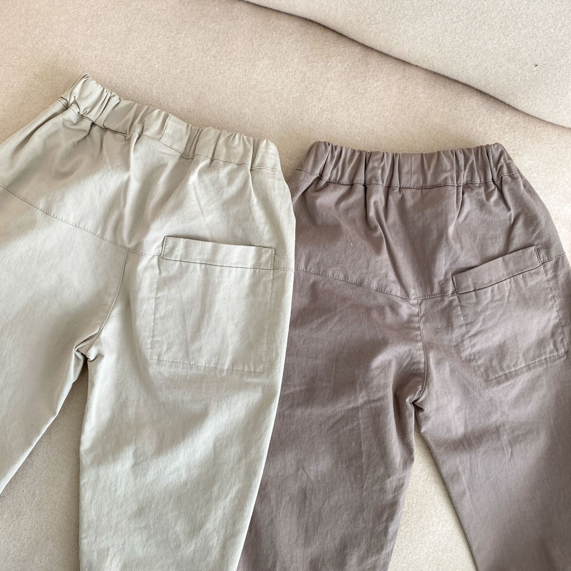 Kids Effen Kleur Elastische Casual Broek Kinderen Mode Alle-Match Katoenen Broek 1-6Y