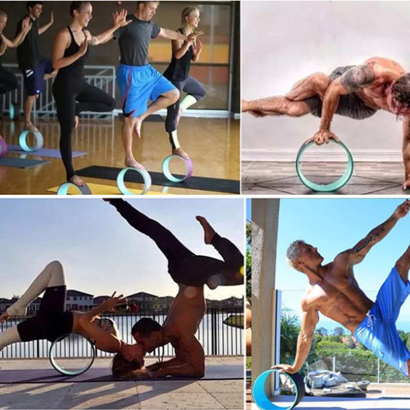 Yoga Wheel for Back Pain - TPE & PC - Fitness, Workout, Pilates Ring
