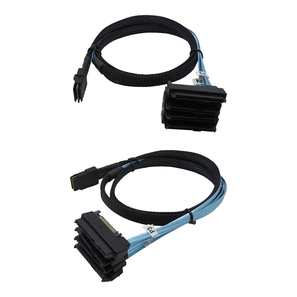 Mini Sas 36P Sff 8087 Naar 4 Sas 29P SFF-8482 Met 15P Sata Power Splitter Kabel Connector hard Drive Splitter Cord Draad Lijn