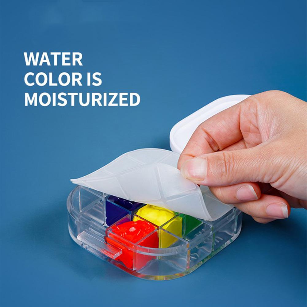 16Grids Aquarel Palet Vouwen Hydraterende Lade Verf Penselenbakje Opvouwbare Emmer Voor Aquarel Olieverf Art Supplies