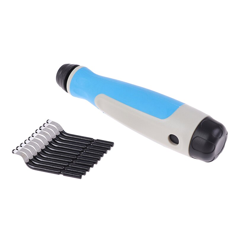 Ontbramen Braam Schraper Burr Handvat Hand Ontbramen Trimmen Cutter Hoofd Metalen Plastic Gereedschap