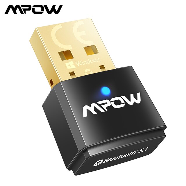Mpow BH519 BT 5.1 adattatore USB trasmettitore e ricevitore USB BT Dongle Bluetooth 2 in 1 per altoparlanti per cuffie desktop portatili: Default Title