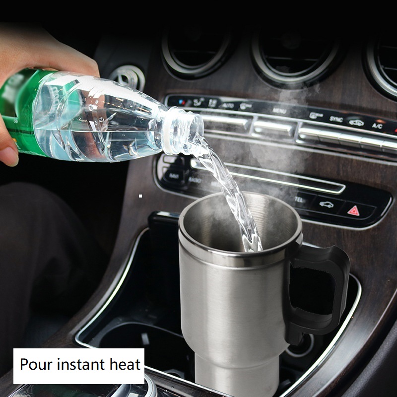 Auto auton lämmitys säädettävä lämpötila auton kiehuva vedenkeitin kiehuva 12v auton tupakansytytin lämmityskuppi