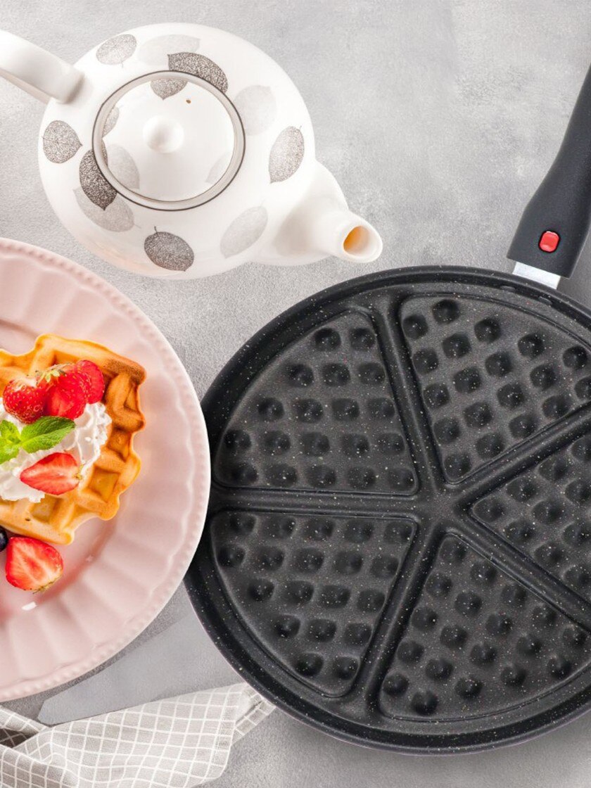 Non-stick Wafels Maker Machine Keuken Wafel Bakvorm Gas Pan Bubble Ei Taart Oven Ontbijt