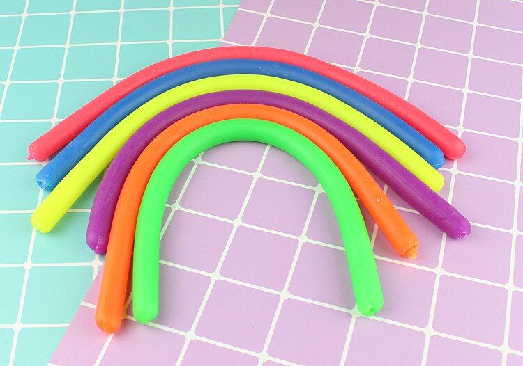 Children Adult Decompression Toy Luminous Noodle Stretch String TPR Rope Anti Stress Toys String Fidget Autism Vent Toys 30cm