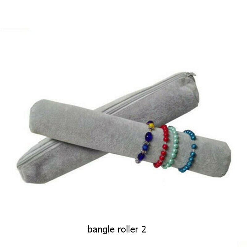 Schmuck Roll-Up Tasche Organizer Weiche Samt Reisetaschen Halskette Ohrringe Ring Armband Träger Lagerung Fall Armreif Uhr Halter: bangle roller 2