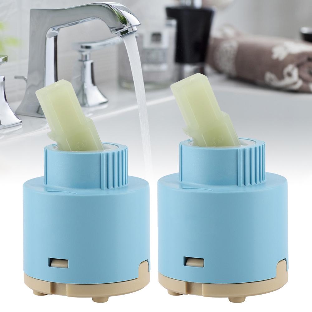 Cartouche céramique 35/40mm, robinet mitigeur d'eau, Valve de contrôle interne, ABS bleu pratique