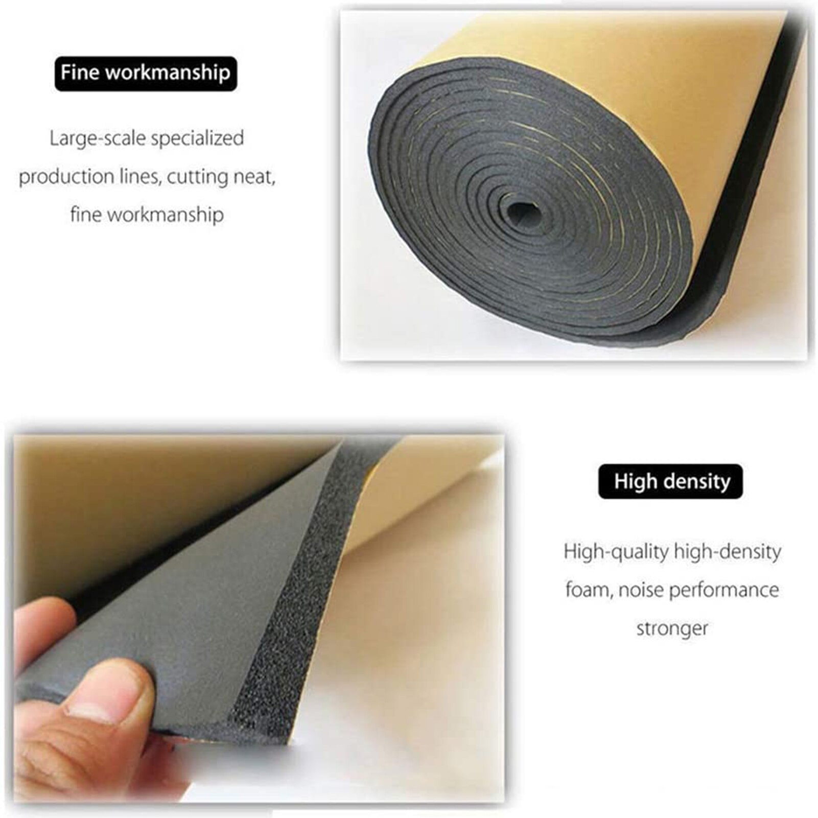 200cmx50cm 3/5/7/8mm car Sound Deadener Mat Noise Proof Bonnet Insulation Deadening Engine Firewall Heat Foam Cotton Sticker
