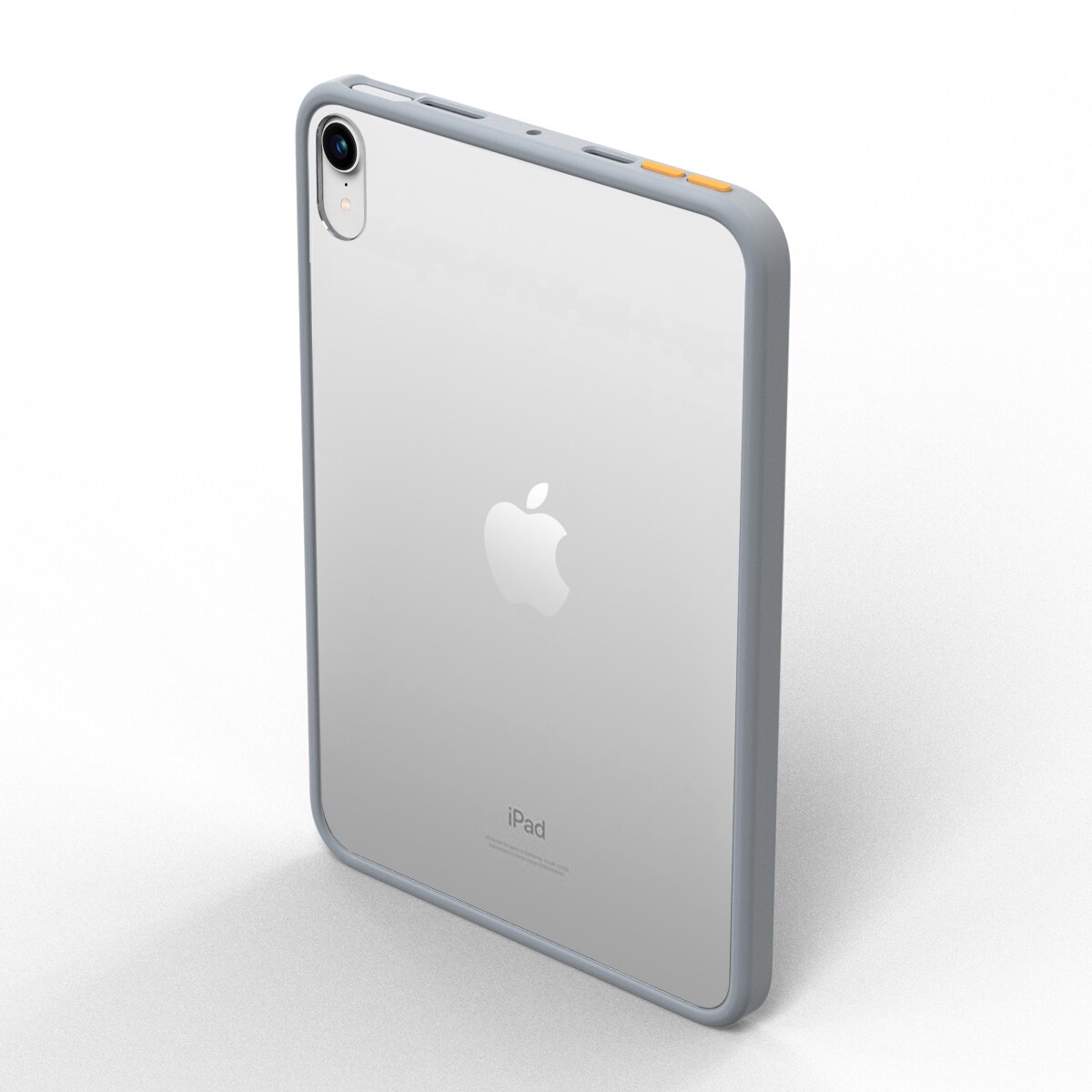 SUAIOCE Neue matt Für iPad Mini 6 fallen TPU Harte Rückseitige Abdeckung für iPad Mini. 8,3 Zoll transparent stoßfest Schutzhülle: grau- gelb