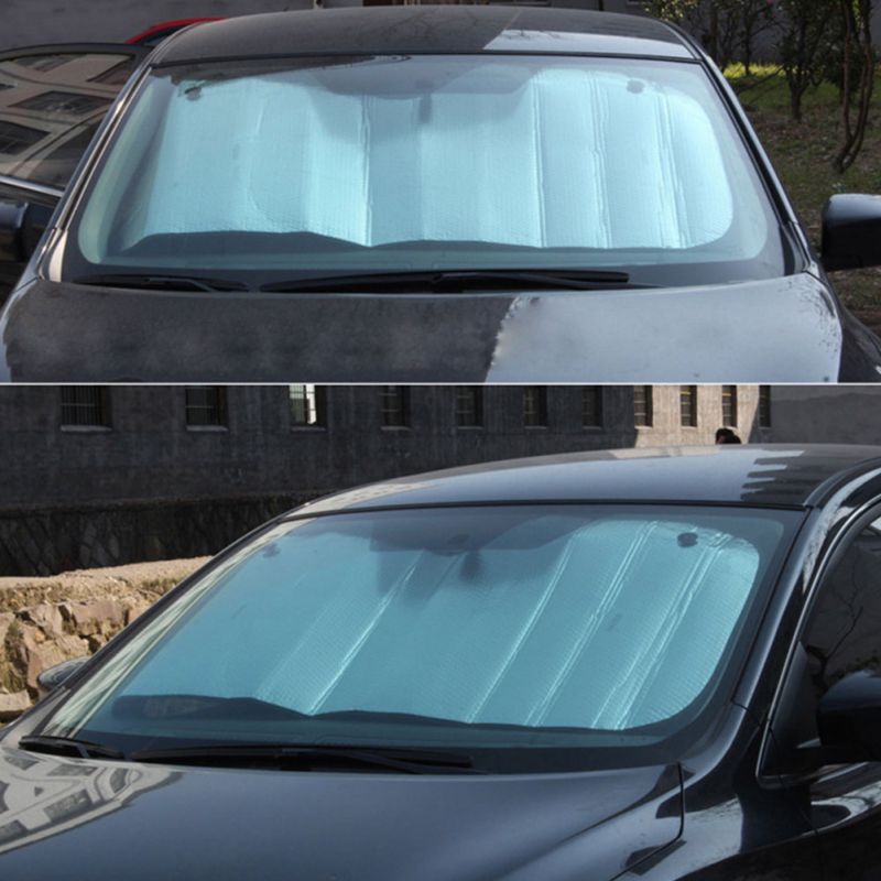 1PC 140*70cm Terug Voor Achter Voorruit Zonnescherm Window Zonnescherm Zonnescherm Visor Film Voor Auto window Auto Accessoires