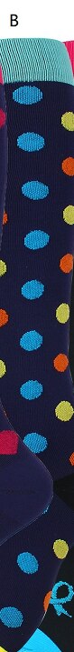Compression Sock 1 Pair Cycling Sport Stocking Female Doctor Teacher: B 1 PAIR / S M