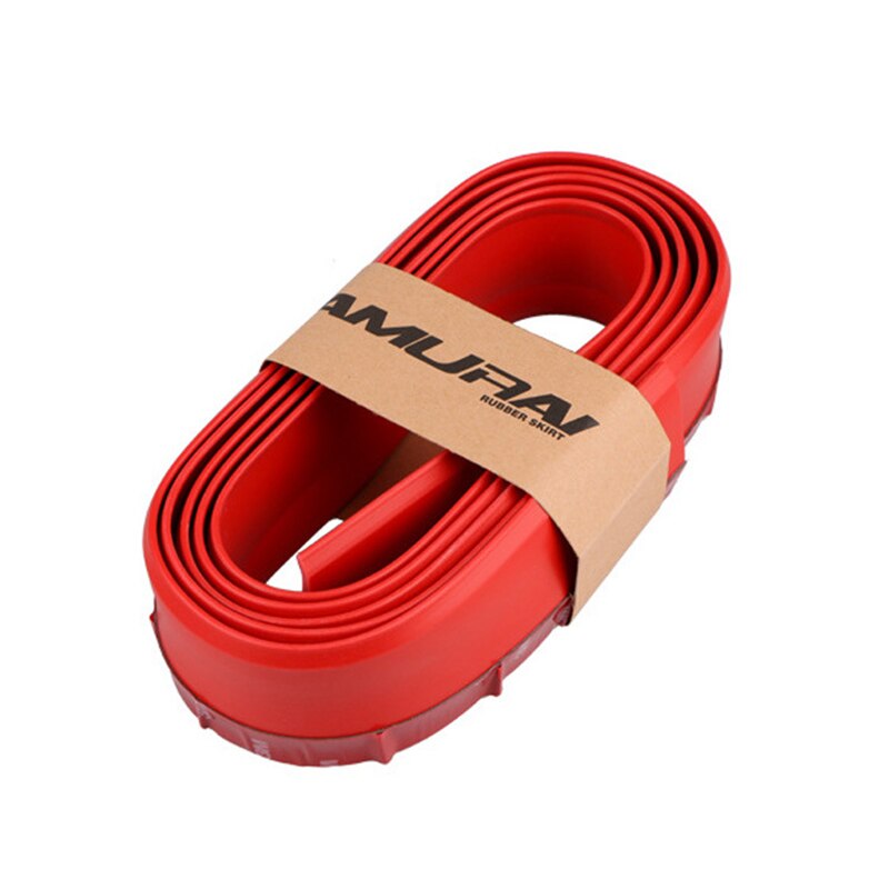 2.5 meter gummilistlist mot repskydd för bildörrpedal trim stötfångare diy dörrlistskydd kantskydd bilstyling: Röd