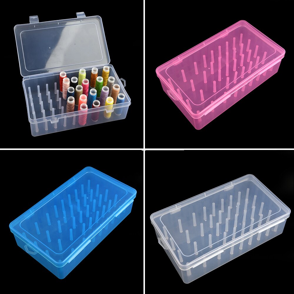 Naaigaren Opbergdoos 42 Stuks Spoelen Spoel Draagtas Container Holder Craft Spool Organizing Case Naaien Opslag