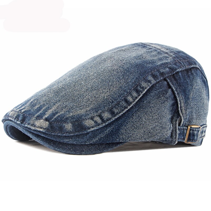 HT3301 Baretten Lente Herfst Mannen Vrouwen Cap Hoed Retro Denim Baret Cap Kunstenaar Schilder Baret Hoed Verstelbare Ivy Newsboy Flat cap Mannen