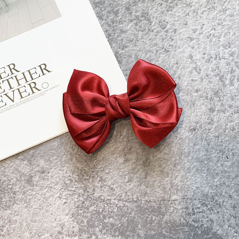 1PC Nuovo Colorati per Bambini Capelli Del bambino Pinze per Le Ragazze Grande Archi Dei Bambini Della Forcella Haarspeldjes Barrettes Accessori Dei Capelli Del bambino ragazze: vino