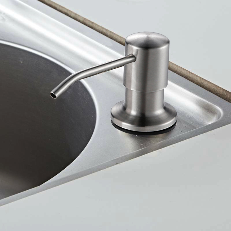 500ML Kitchen Sink Soap Dispenser Pump Hand Dispenser Detergent Liquid Soap Lotion Dispensers Stainless Steel Head Pump Bottle