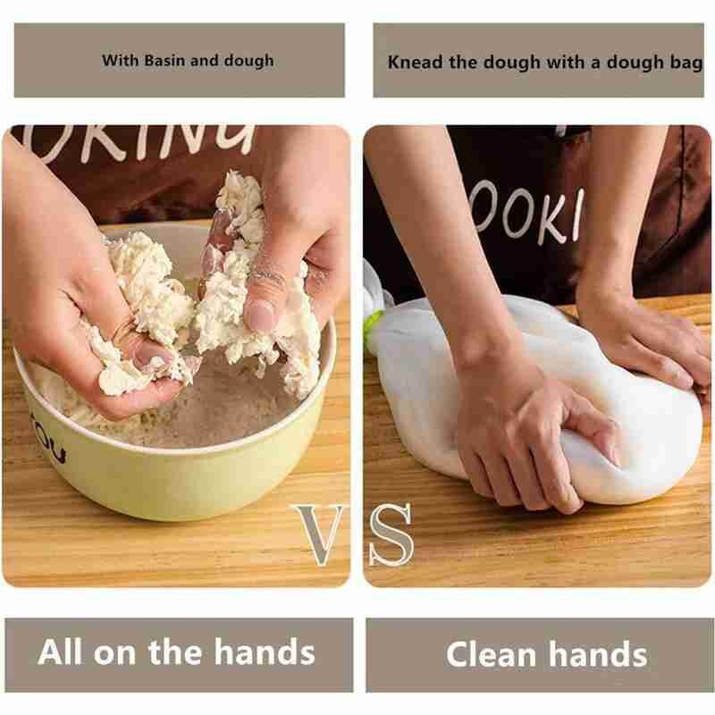 Siliconen Kneden Zak Meel Mixer Tas Herbruikbare Koken Brood Deeg Voor Pizza Gadget Keukengerei Mixer Gebak N1A4