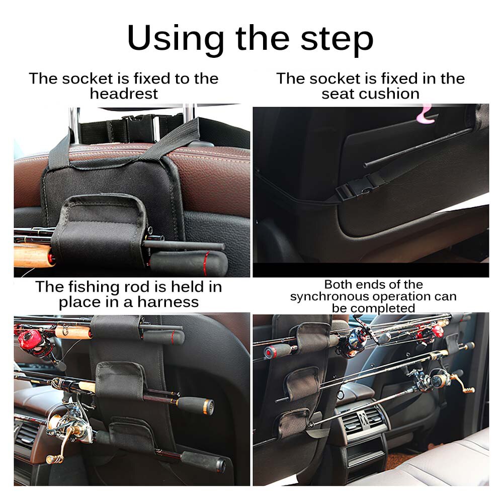 Fishing Rod Holder Car Universal Vehicle Fishing Rod Holder Adjustable Car Fishing Tool