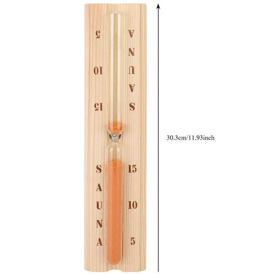 Wall Mounted Sauna Room Sauna Timer Heat Resistant Wooden Accurate Sand Timer