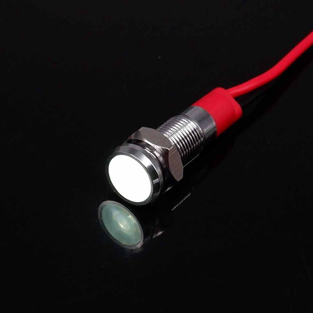 6mm Metal Power Indicator LED Signal Light Mini Indicator Light 3v 6v 12v 24v 110v 220v Red Orange Green Blue White: army green