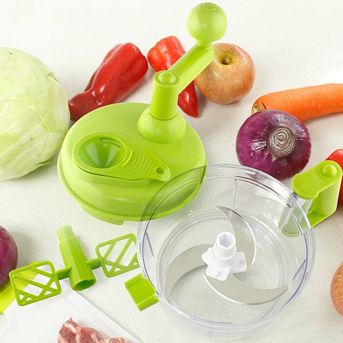 Küche Multifunktions Haushalt Manuelle Gemüse Schredder Lebensmittel Prozessor Maschine Schredder Fleisch Zerhacker Schneidemaschine Gerät Zubehör