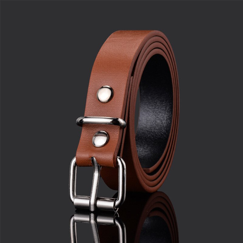 Good Qaulity Children Leather Belts For Boys Girls Kid Waist Strap Pu Waistband For Trousers Jeans Pants Adjustable Z30: brown PU Glossy