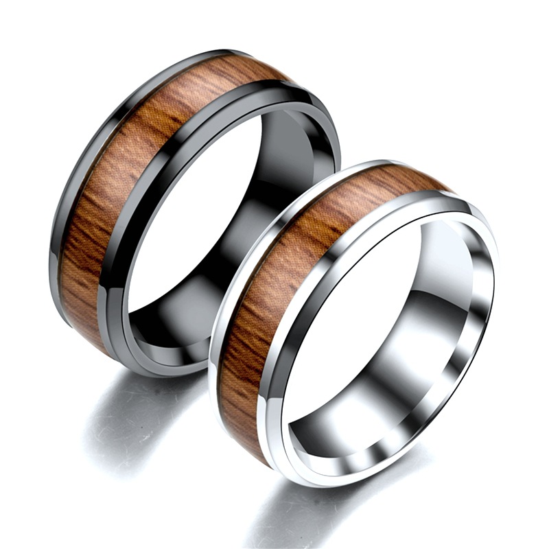 Nouveaux anneaux en acier inoxydable pour femmes, bijoux à la , bagues de Couple simples pour hommes, prix d'usine bon marché