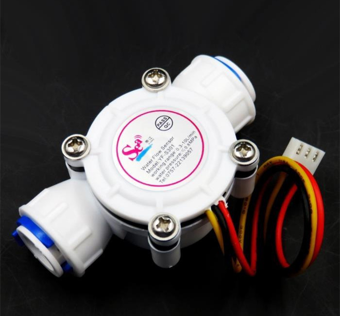 3/8&quot;quick fit Plastic Turbine Hall water flow sensor meter for water liquid id10 mm