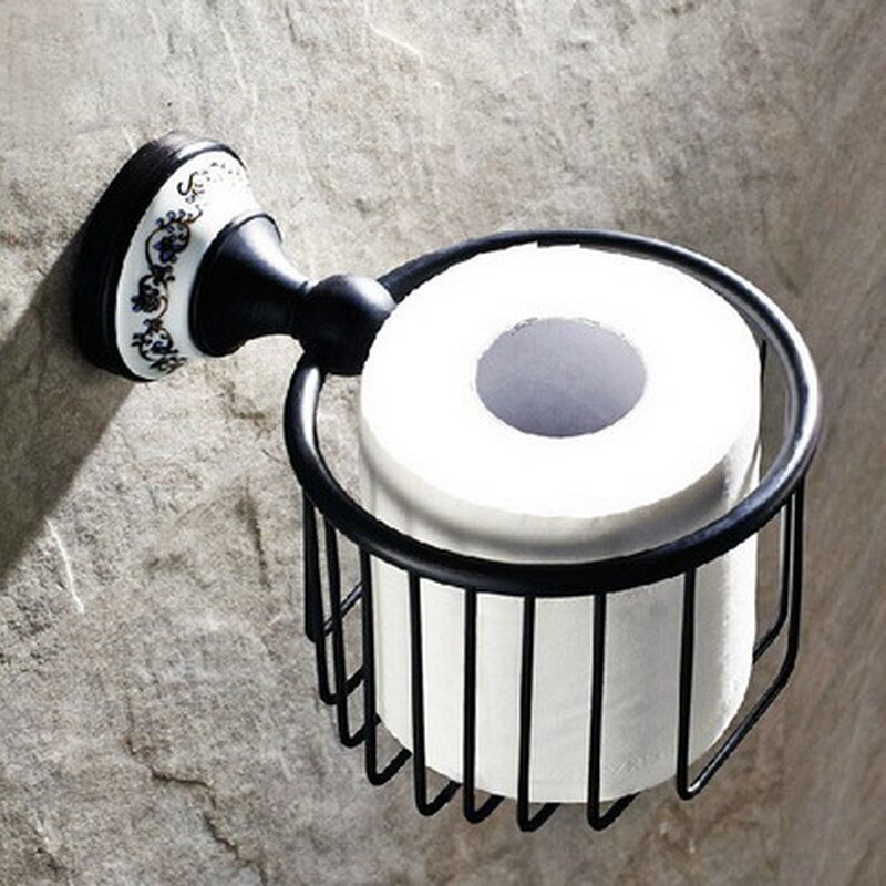 Noir huile frotté Bronze laiton mural salle de bain accessoires ensemble porte-serviettes savon porte-Robe crochet porte-papier hygiénique aset013