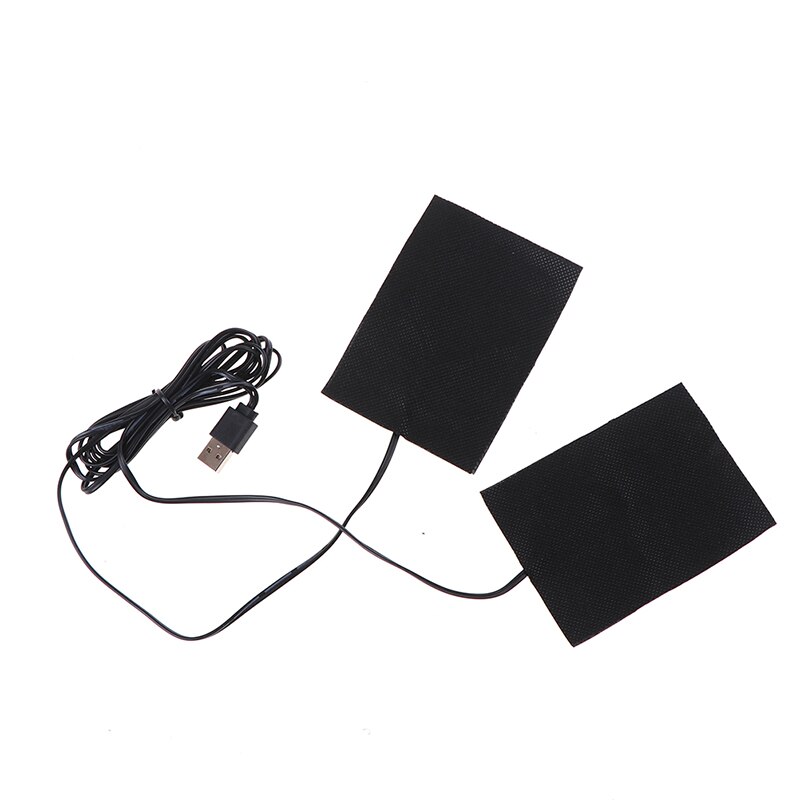 Almohadilla de calefacción eléctrica USB, 3 engranajes, temperatura ajustada, chaleco térmico DIY, chaqueta, ropa, guantes, zapatos, almohadillas calentadas,