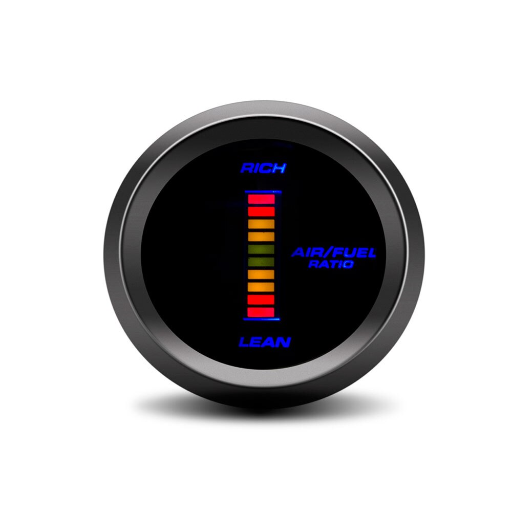 52mm Car Digital Tachometer Turbo Boost Gauge PSI BAR Water Temp Oil Temp Oil Pressure Gauge Voltmeter Rpm Meter Warning Light: air fuel pressure