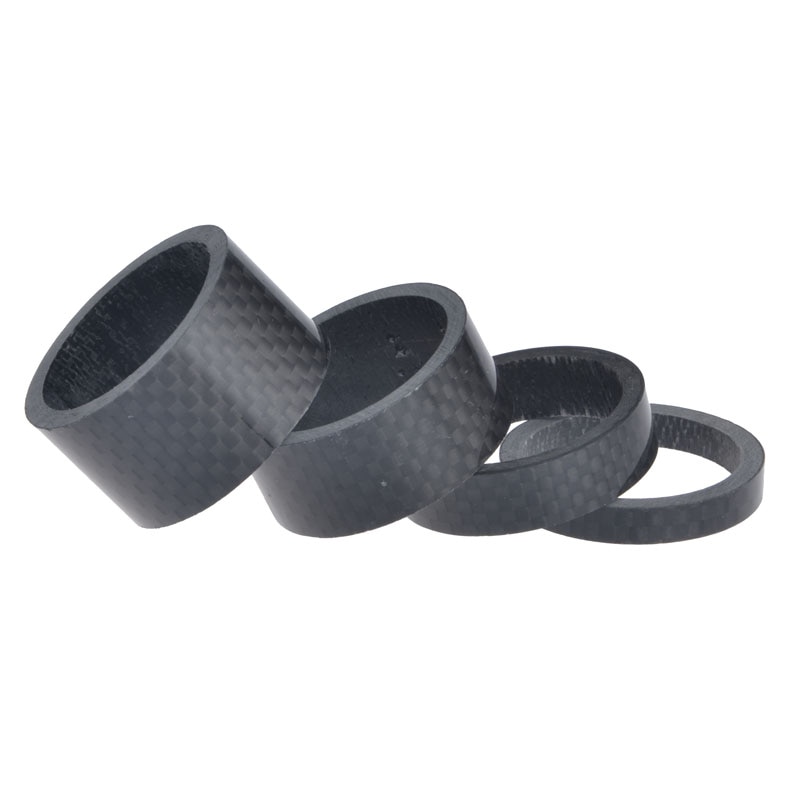 Wanyifa 5 sztuk/partia 5/10/15/20mm pełne włókno węglowe i rower tytanowy podkładki rower Spacer 1-1/8 "dla Road rower mtb uwalnia statek