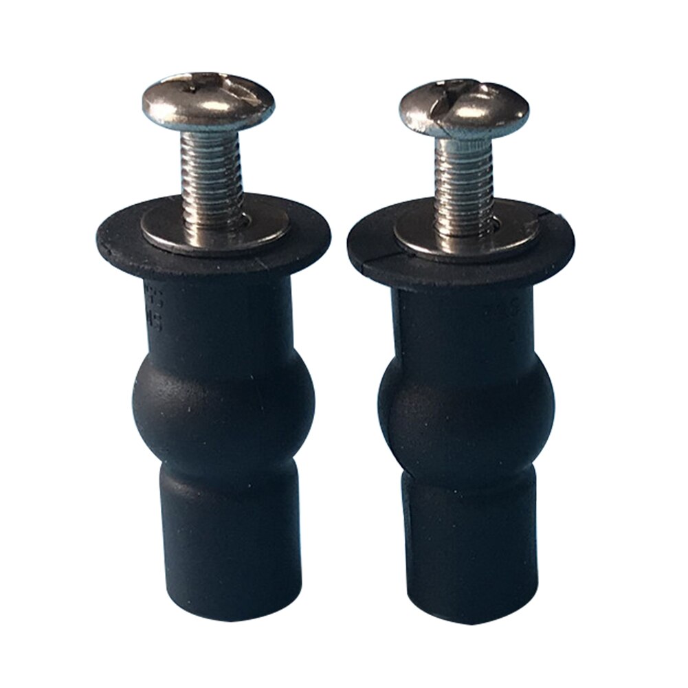 Tornillos de fijación superior para asiento de inodoro, Tuercas universales de goma de expansión, agujero ciego, bisagras, accesorios, 2 piezas, 1 par: Default Title