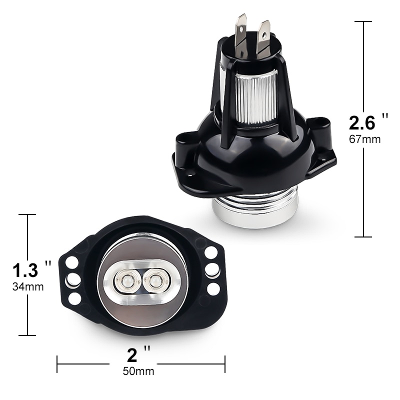 2 st bil angel eyes halo ringljus canbus 6w 12v vita röda blå angel eyes strålkastare för bmw  e90 e91 3 serie 325i 328i 335i