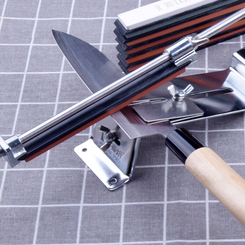 Fixed angle knife sharpener sharpening 120 3000 grit corundum diamond kitchen tools whetstone oil stone honing stones