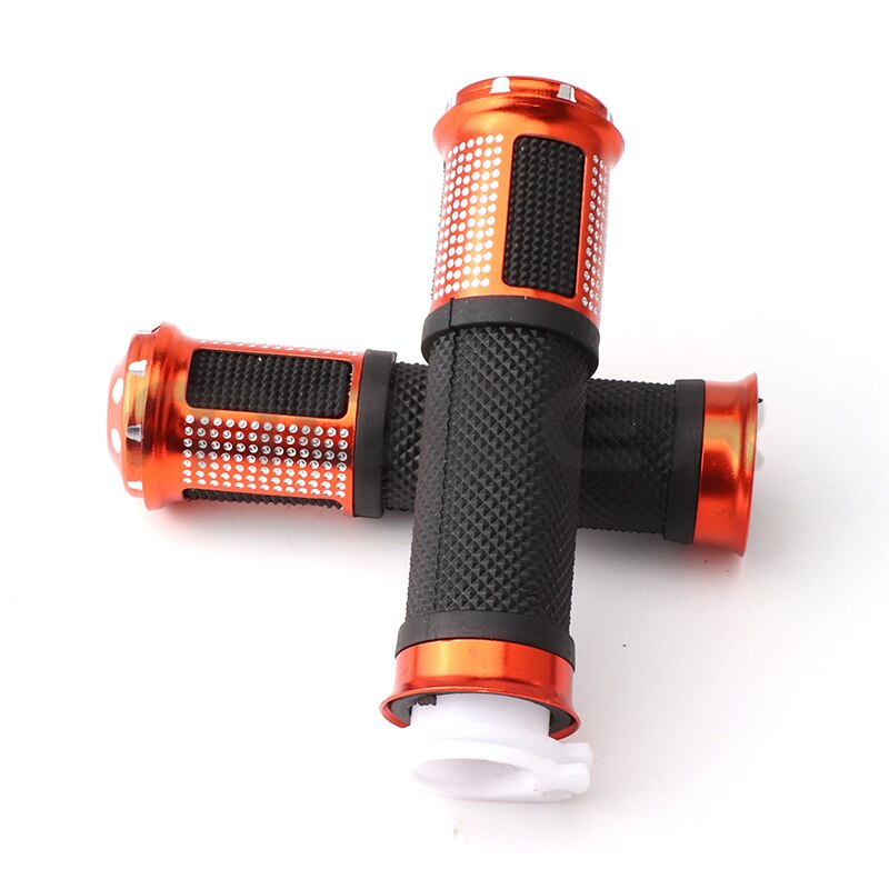 1 paio moto Scooter universale 22mm manopola acceleratore manubrio modificato manubrio acceleratore manopola: Arancione