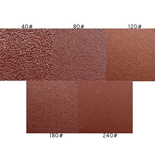 Trekant mus detalj slipemaskin sandpapir slipepapir assortert 40 80 120 180 240 korn  (50 stk. mus sandpapir)