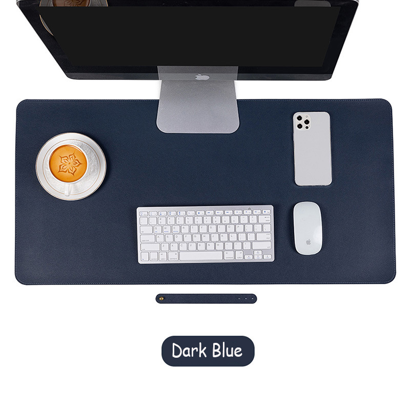 Large Size Office Desk Mat PU Waterproof Mouse Pad Desktop Keyboard Desk Pad Gaming Mousepad PC Accessories: 60x30 cm / WHITE