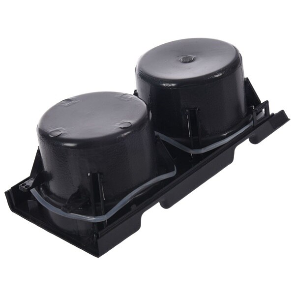 Dubbele gat auto front center console cup rack/verandering doos voor BMW E46 zwart