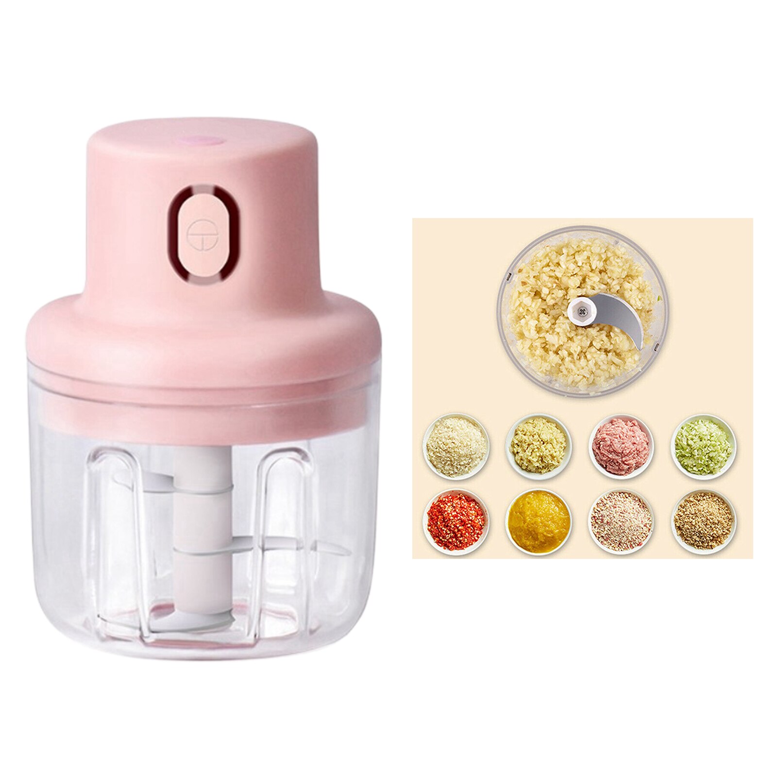 Ail électrique Masher hachoir à viande petit broyeur hachoir USB charge ail concassage gingembre concassé poivre frais