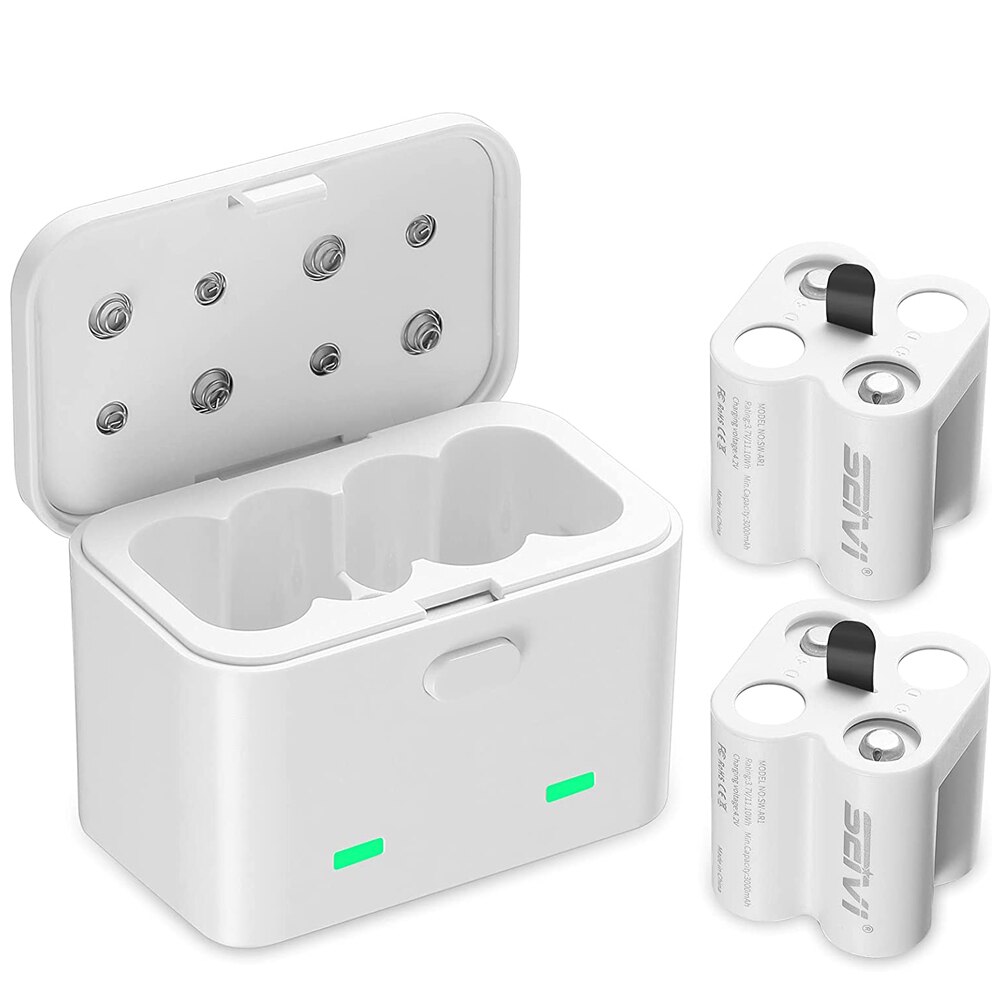 Arlo Oplaadbare Batterij 2 Pack Met Lader Compatibel Met Arlo Wireless Security Camera (VMK3200/VMC3030/VMS3330/3430/3530/)